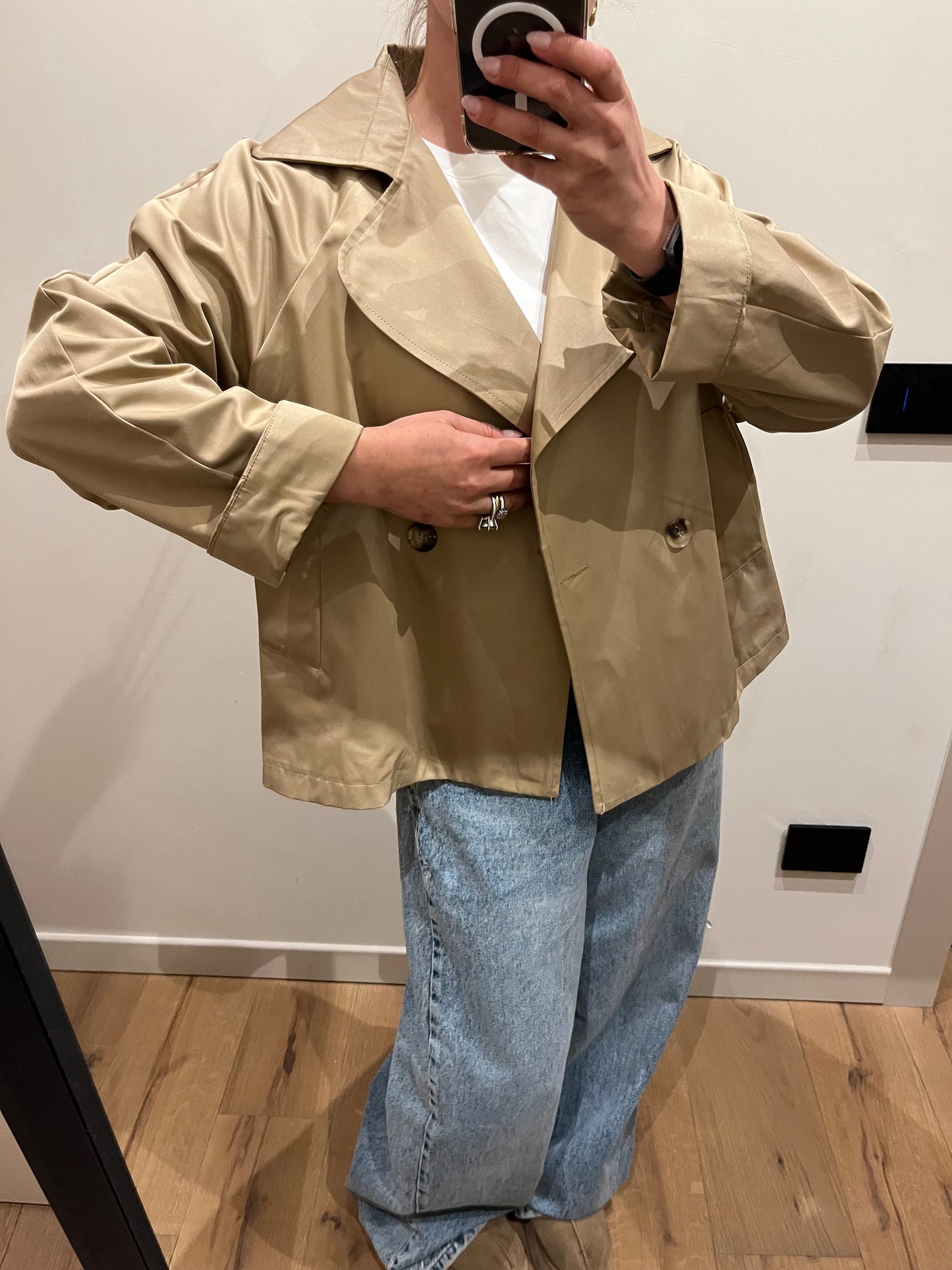 Trench Corto Sabbia