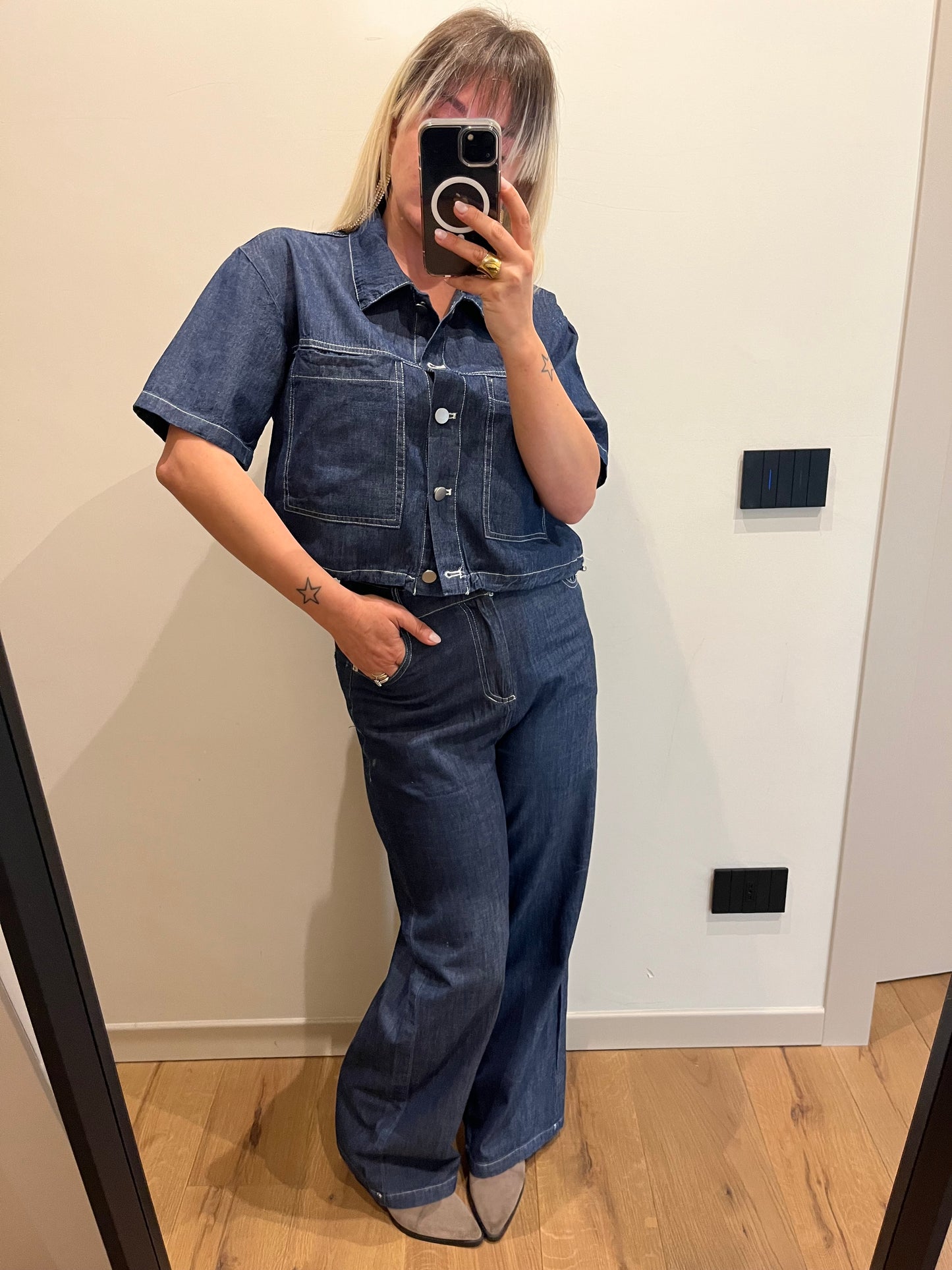 Completo Denim Camicia