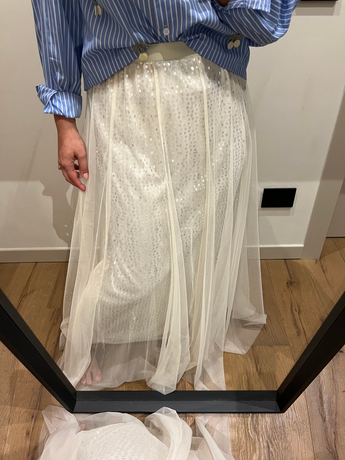 GONNA TULLE PAILLETTES
