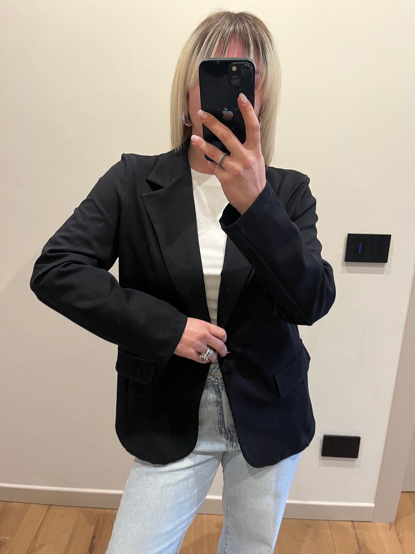 Blazer Punto Milano Nero