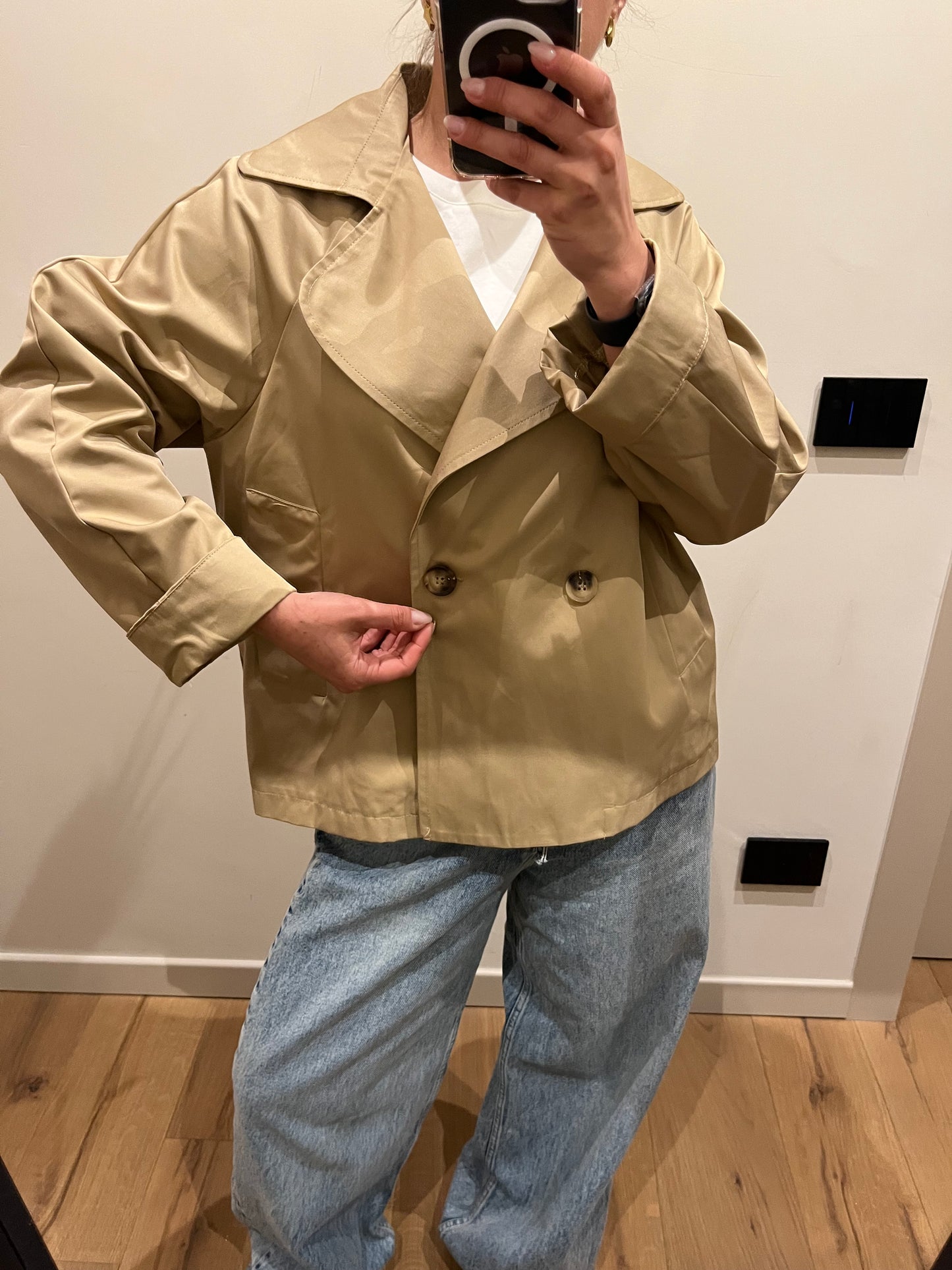 Trench Corto Sabbia