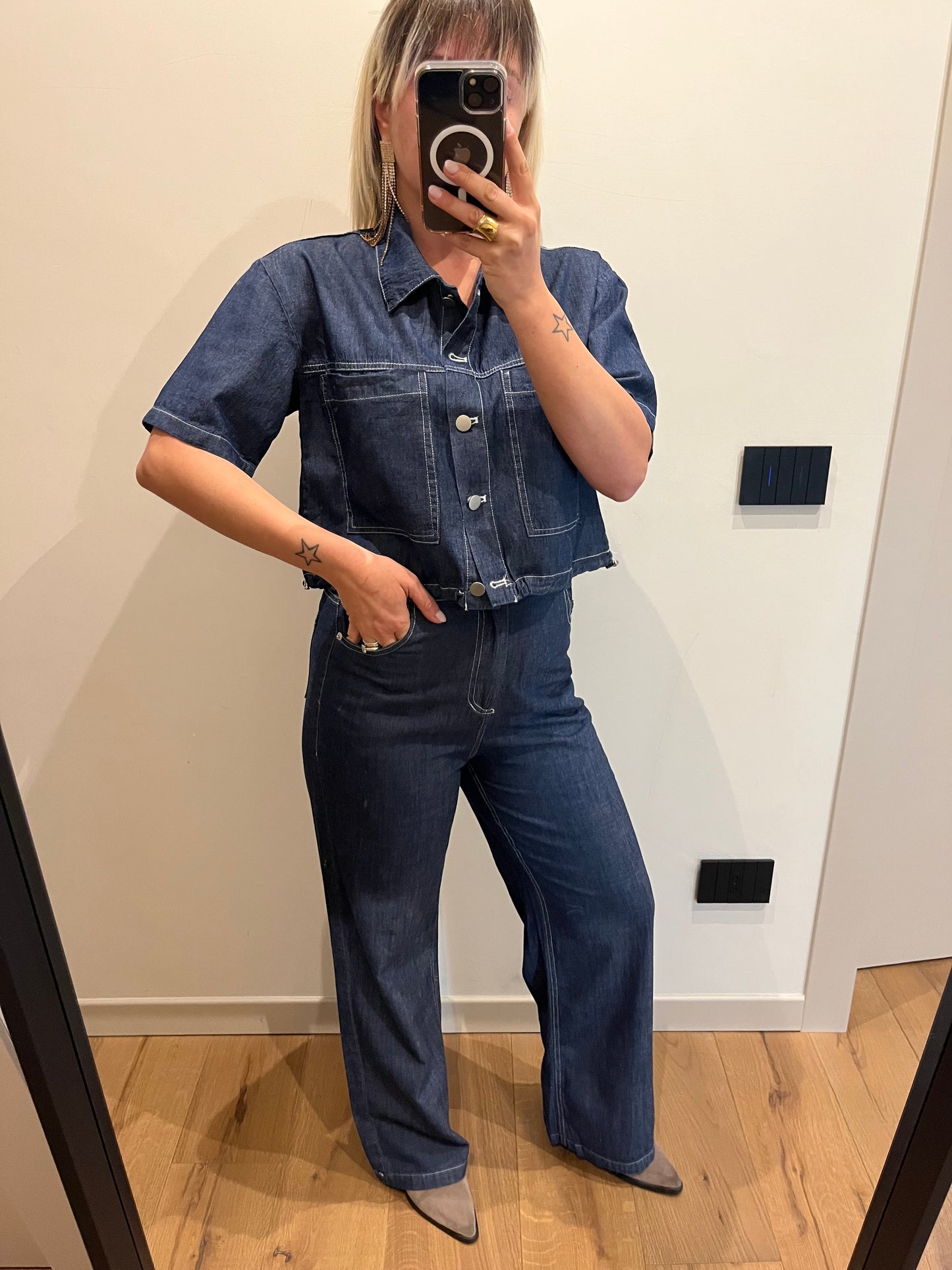 Completo Denim Camicia