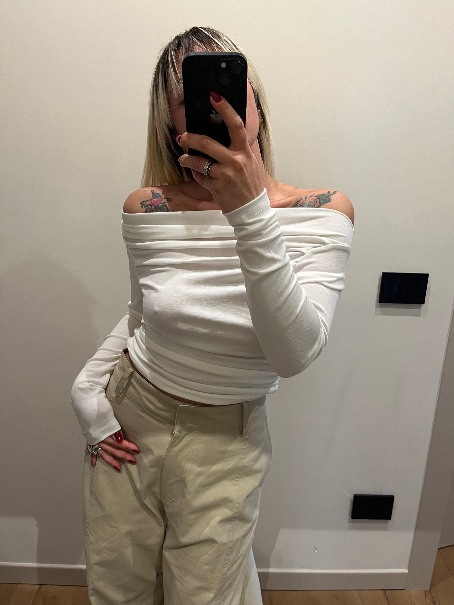 Maglia Elasticizzata Bianco