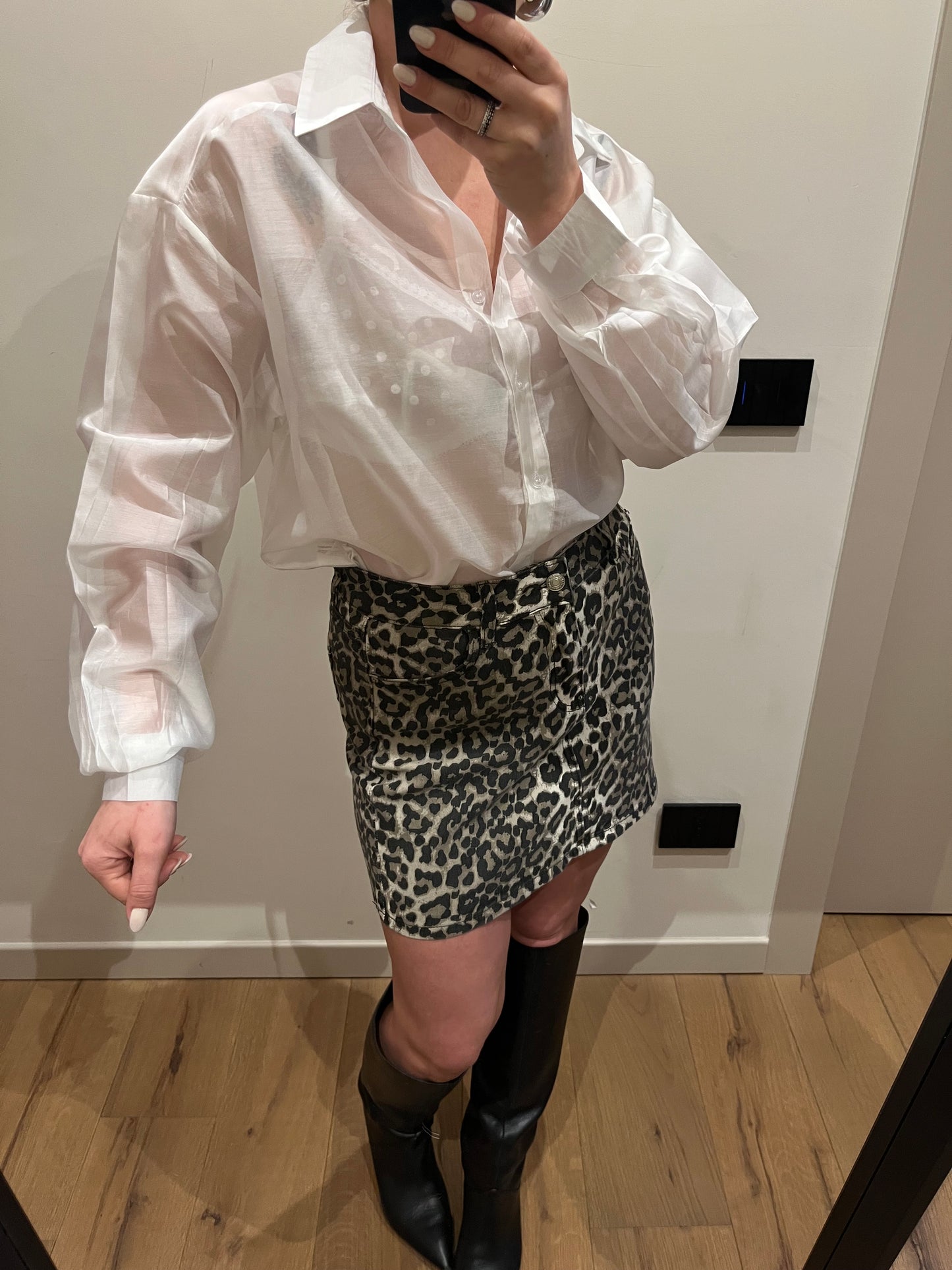 Camicia Velata Bianco