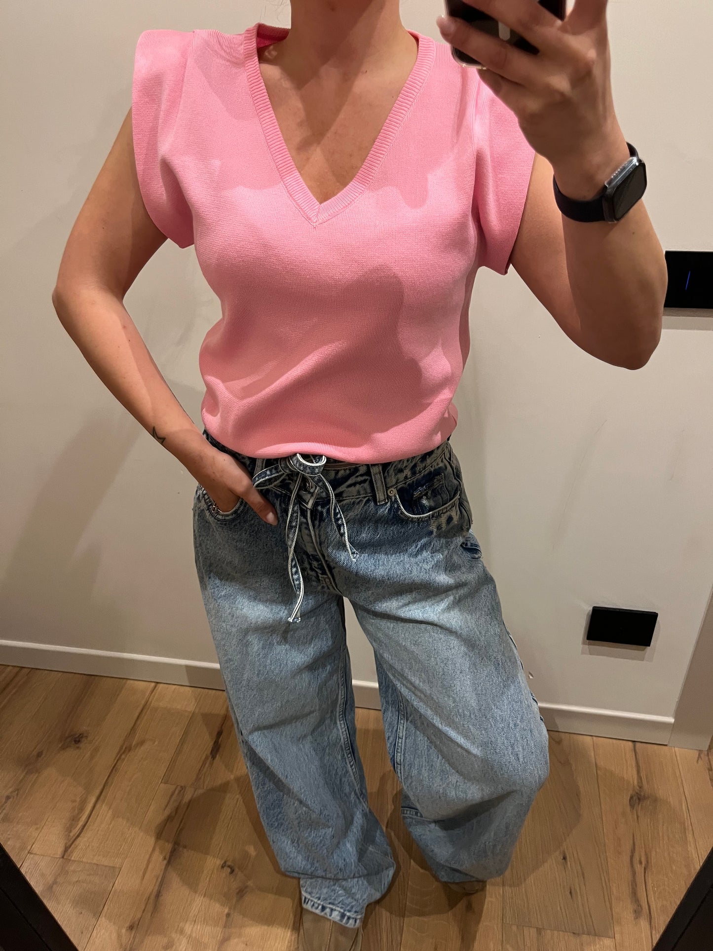 Maglia Spallina Rosa