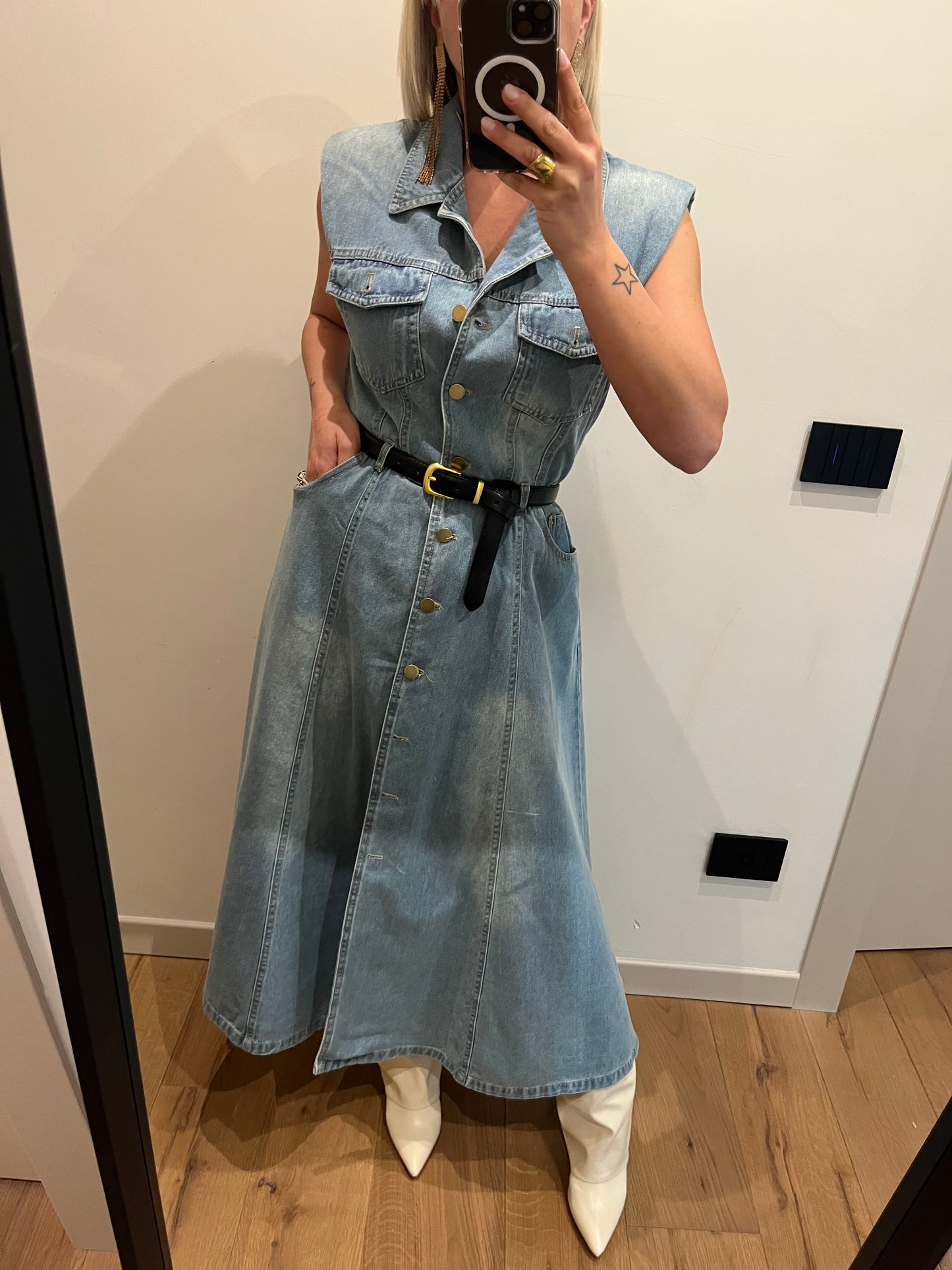 Abito Denim Lungo