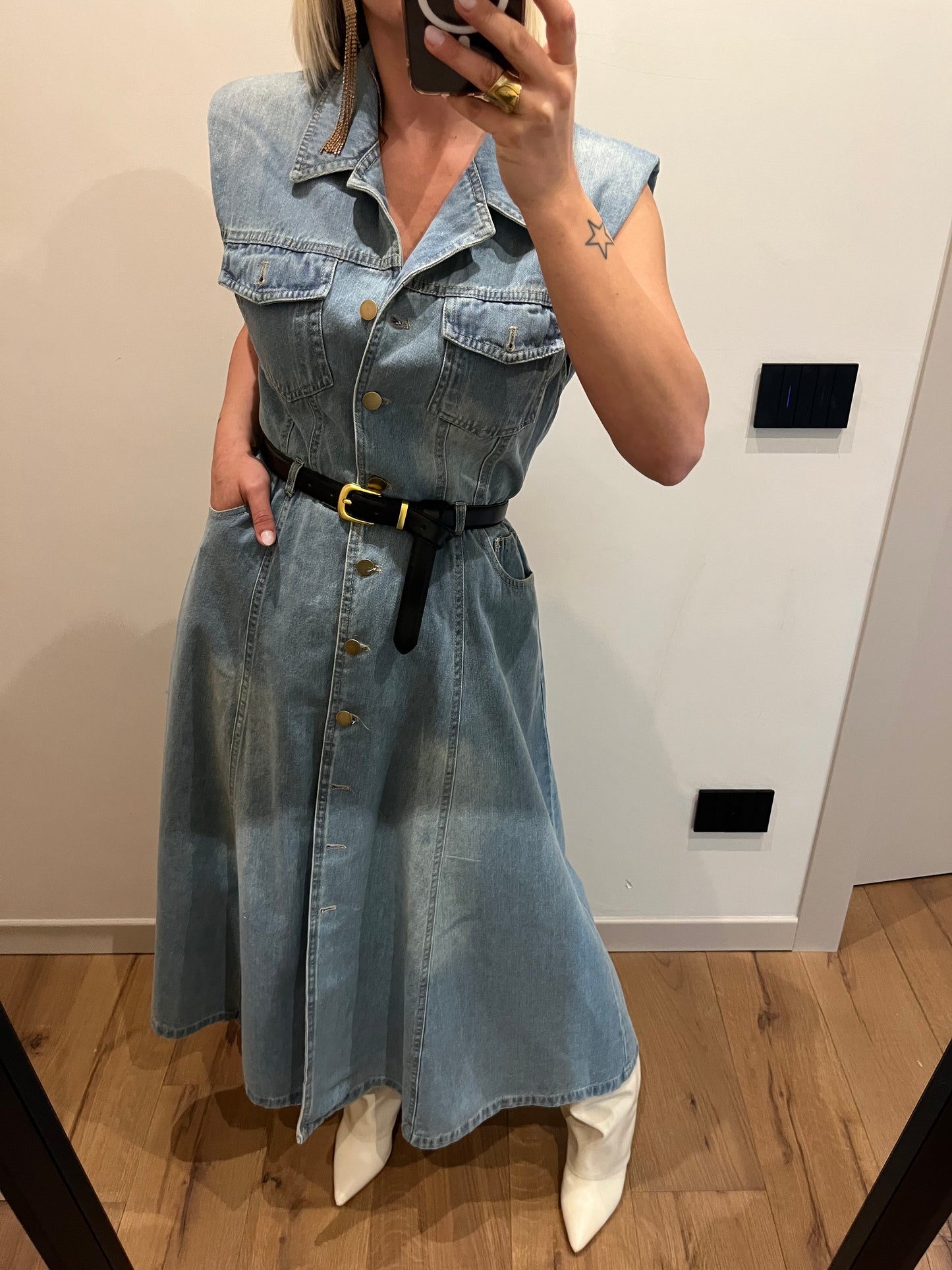 Abito Denim Lungo