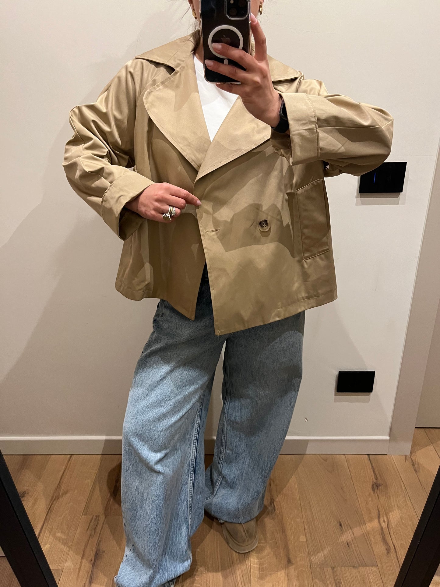 Trench Corto Sabbia