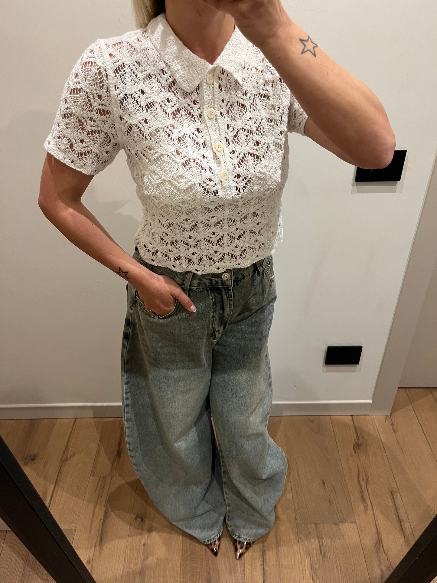 Polo Crop Burro