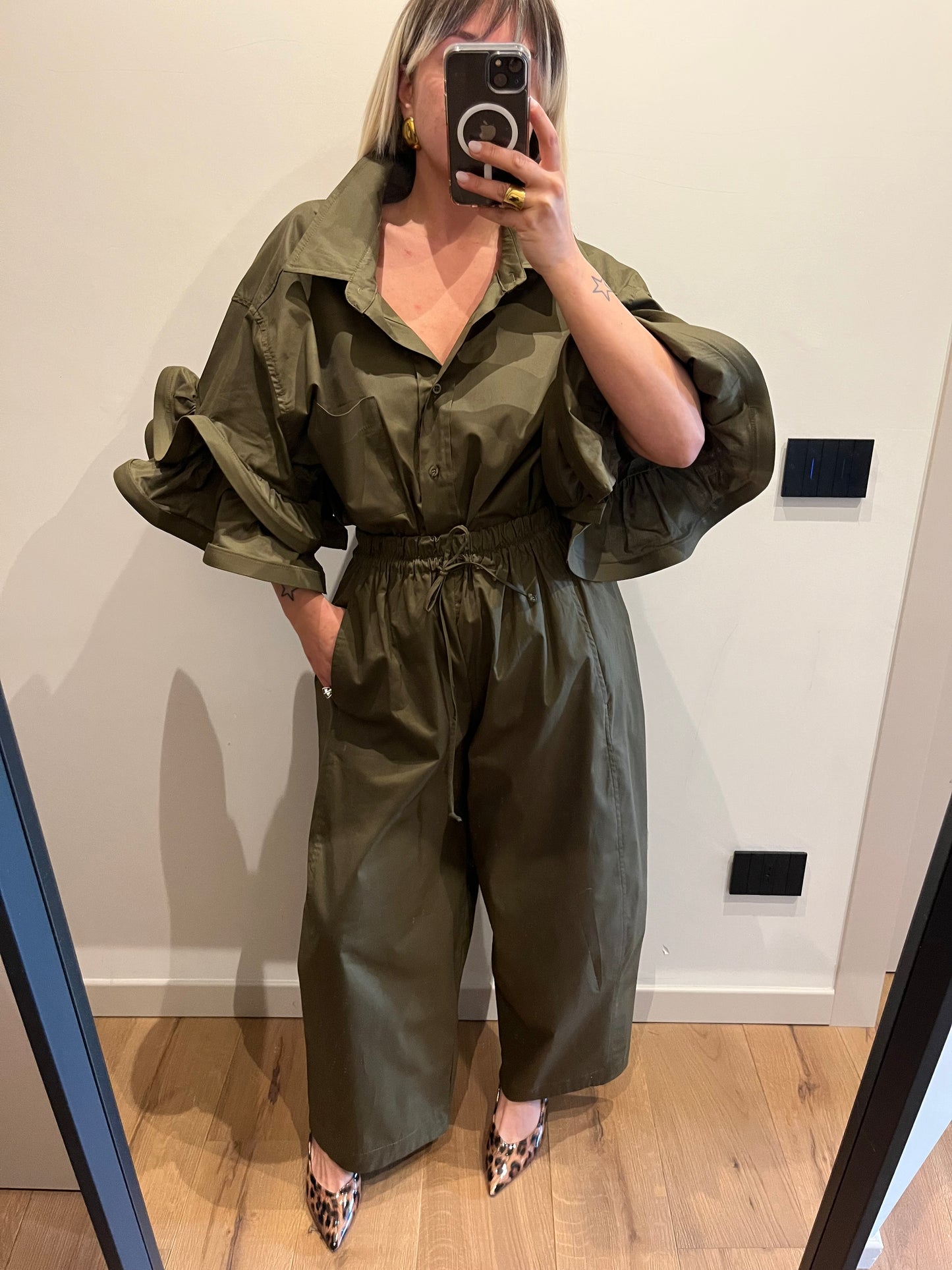 Pantalone Cotone Militare