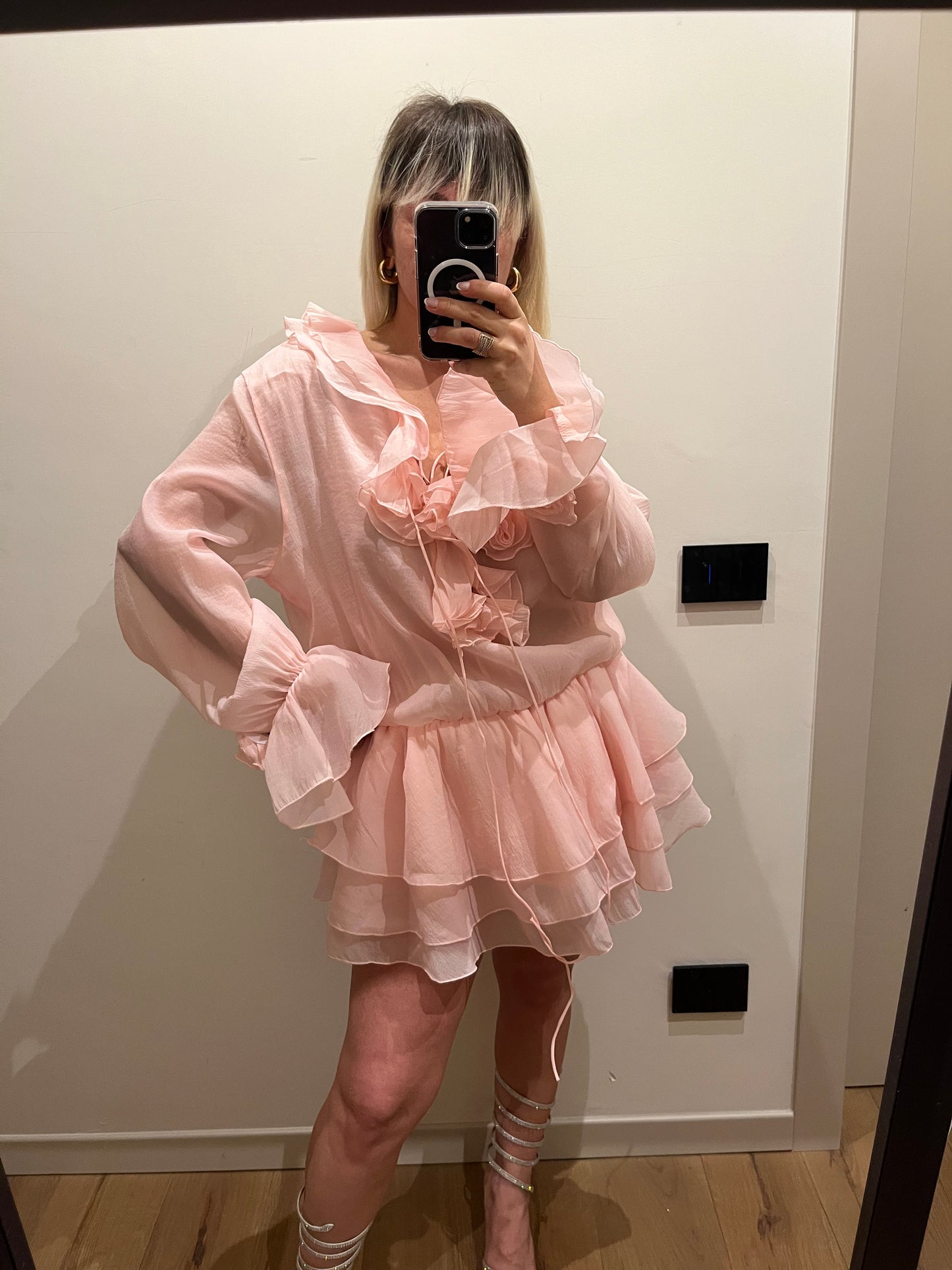 Mini Abito Balza Rosa