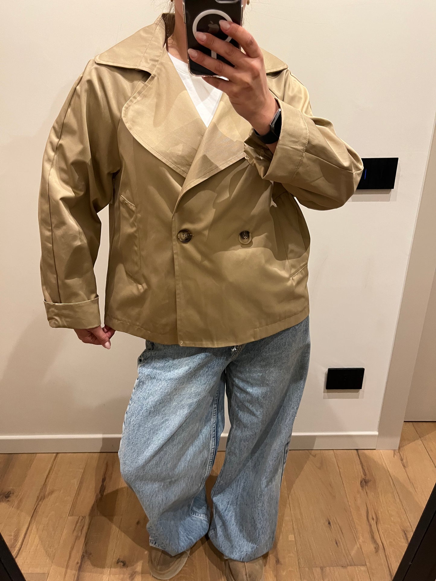 Trench Corto Sabbia