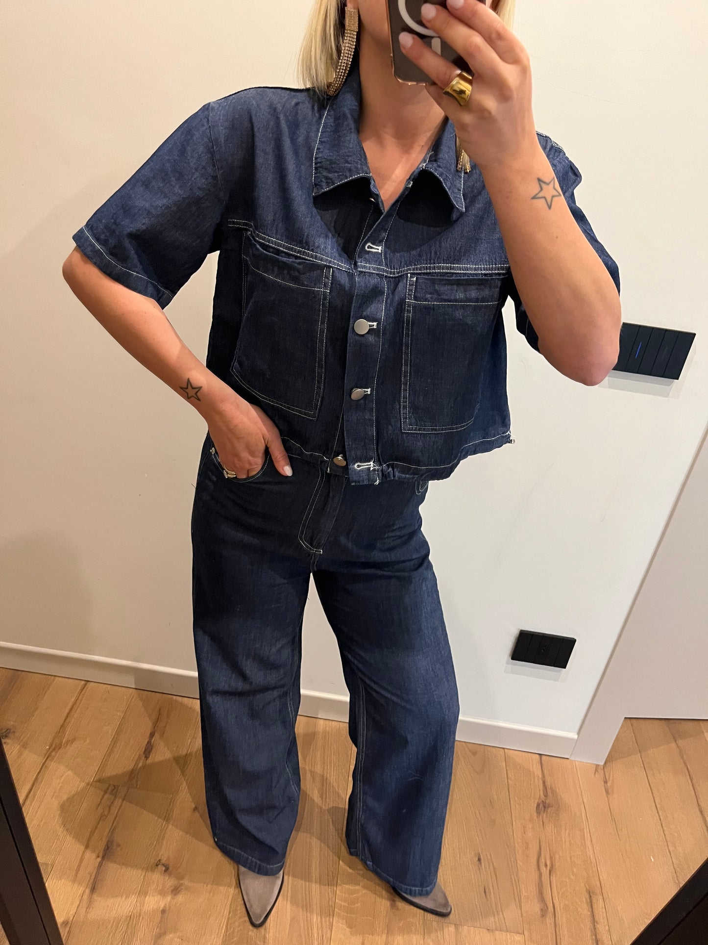 Completo Denim Camicia