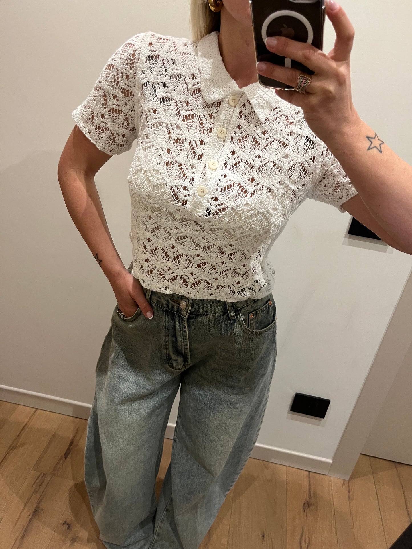 Polo Crop Burro