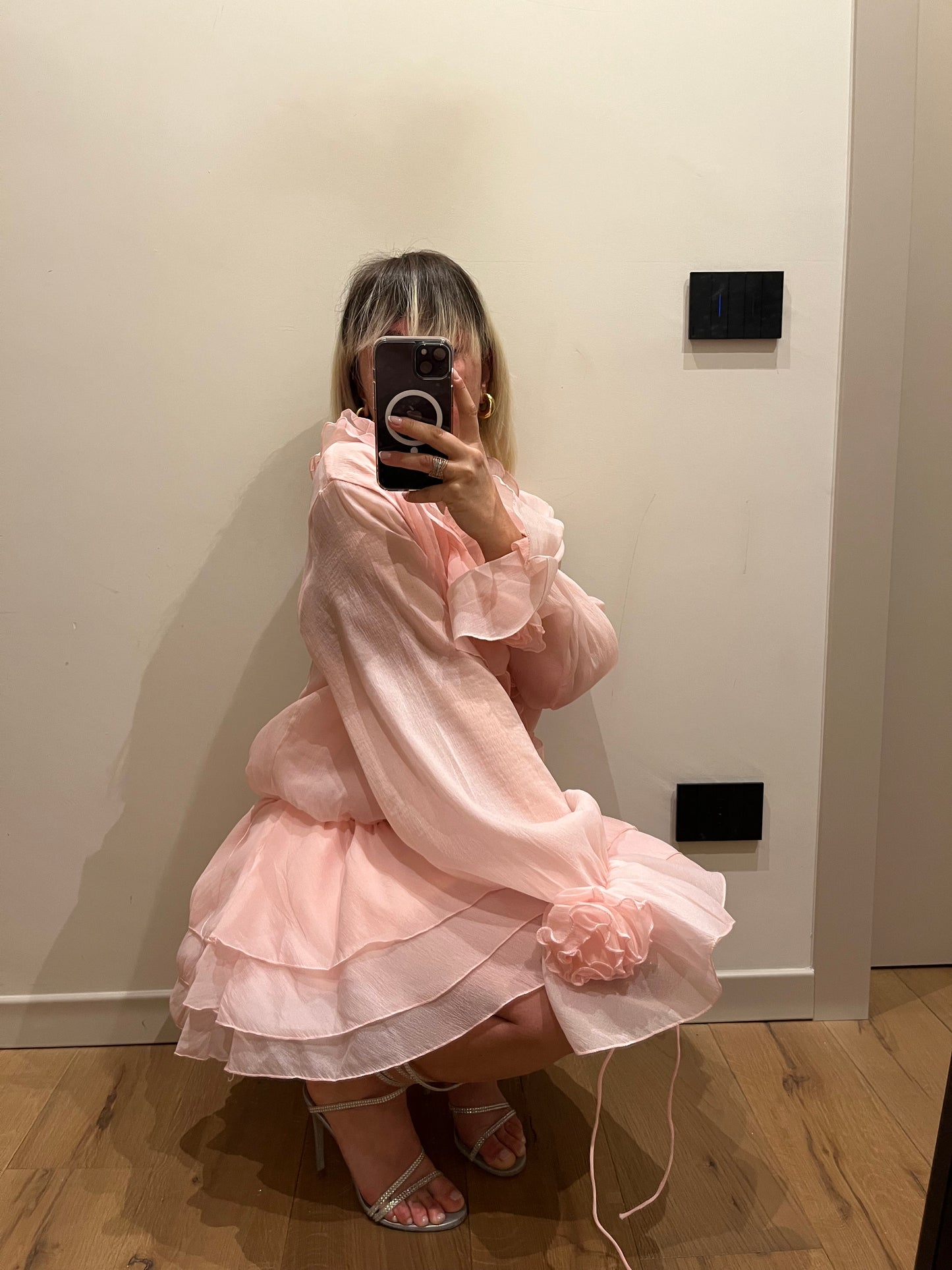 Mini Abito Balza Rosa