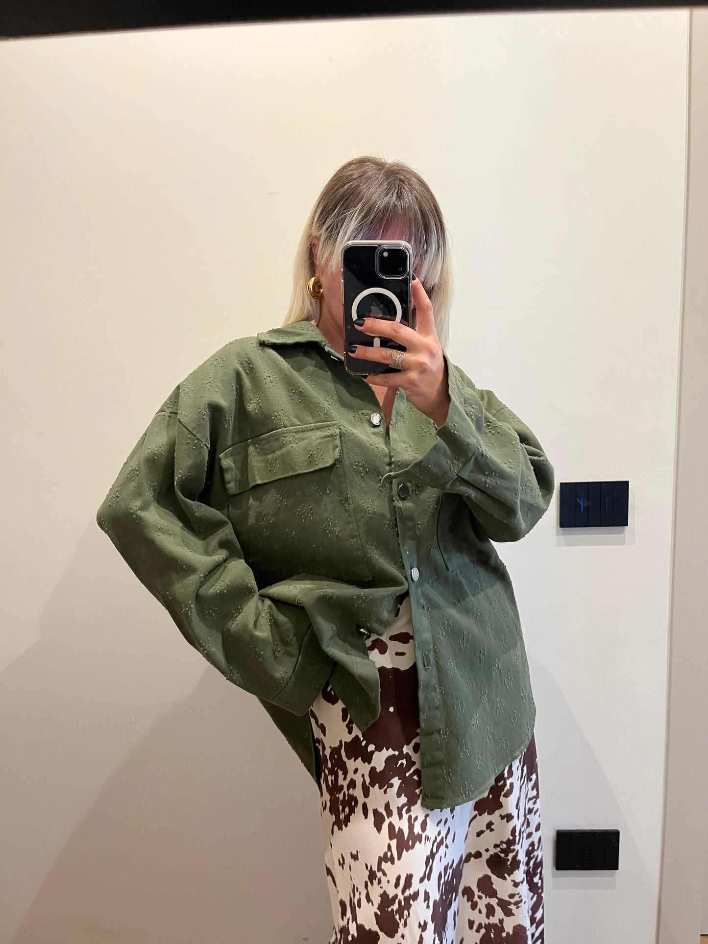 Giacca Camicia Verde
