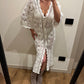 Abito Cardigan Crochet Bianco