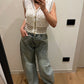 Gilet Maglia Sabbia