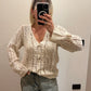 Cardigan Uncinetto Sabbia