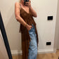 Top Tulle Bruciato