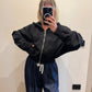 Felpa Zip Nero