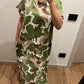 Abito Cotone Camouflage