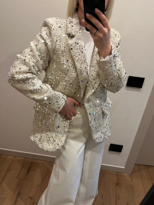 Blazer Paillettes Burro