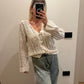 Cardigan Uncinetto Sabbia