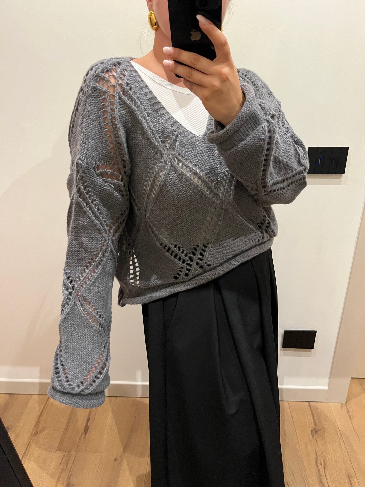 Maglione + Top Grigio