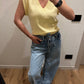 Maglia Spallina Giallo