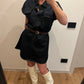 Mini Abito Denim Scuro