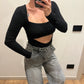 Body Cut Out Nero