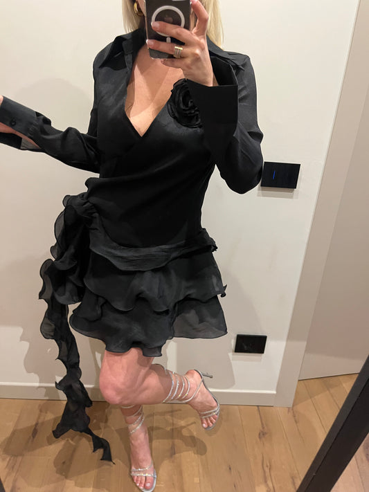 Mini Abito Spilla Nero