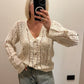 Cardigan Uncinetto Sabbia