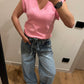 Maglia Spallina Rosa