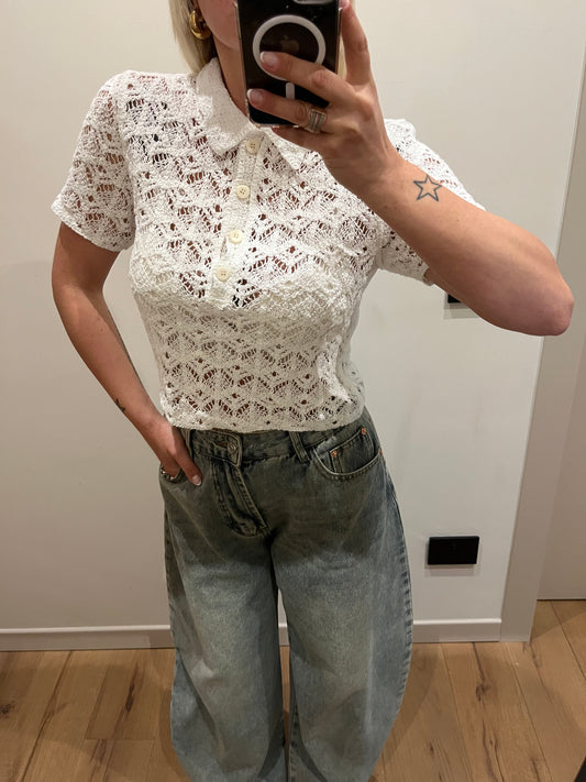 Polo Crop Burro