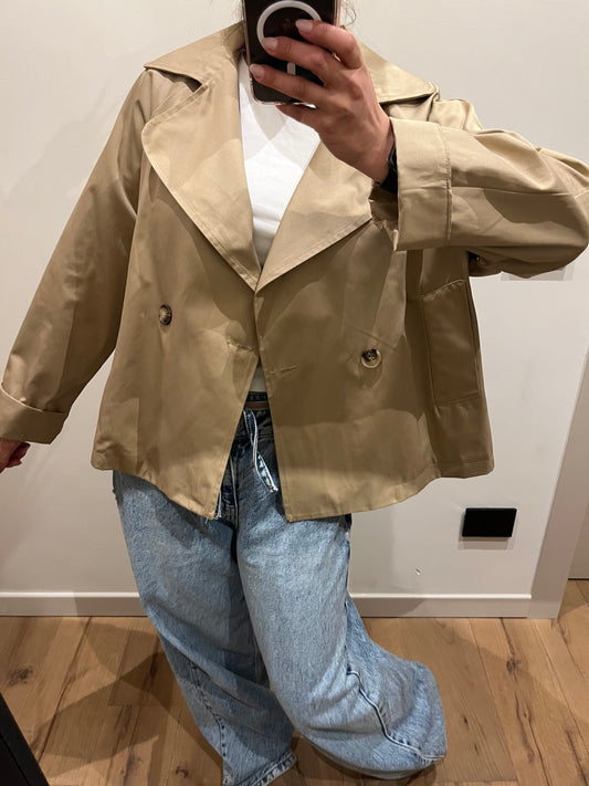 Trench Corto Sabbia