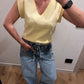 Maglia Spallina Giallo