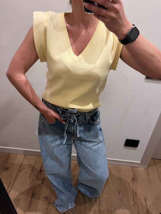 Maglia Spallina Giallo