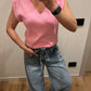 Maglia Spallina Rosa