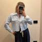 Camicia Crop Gessata