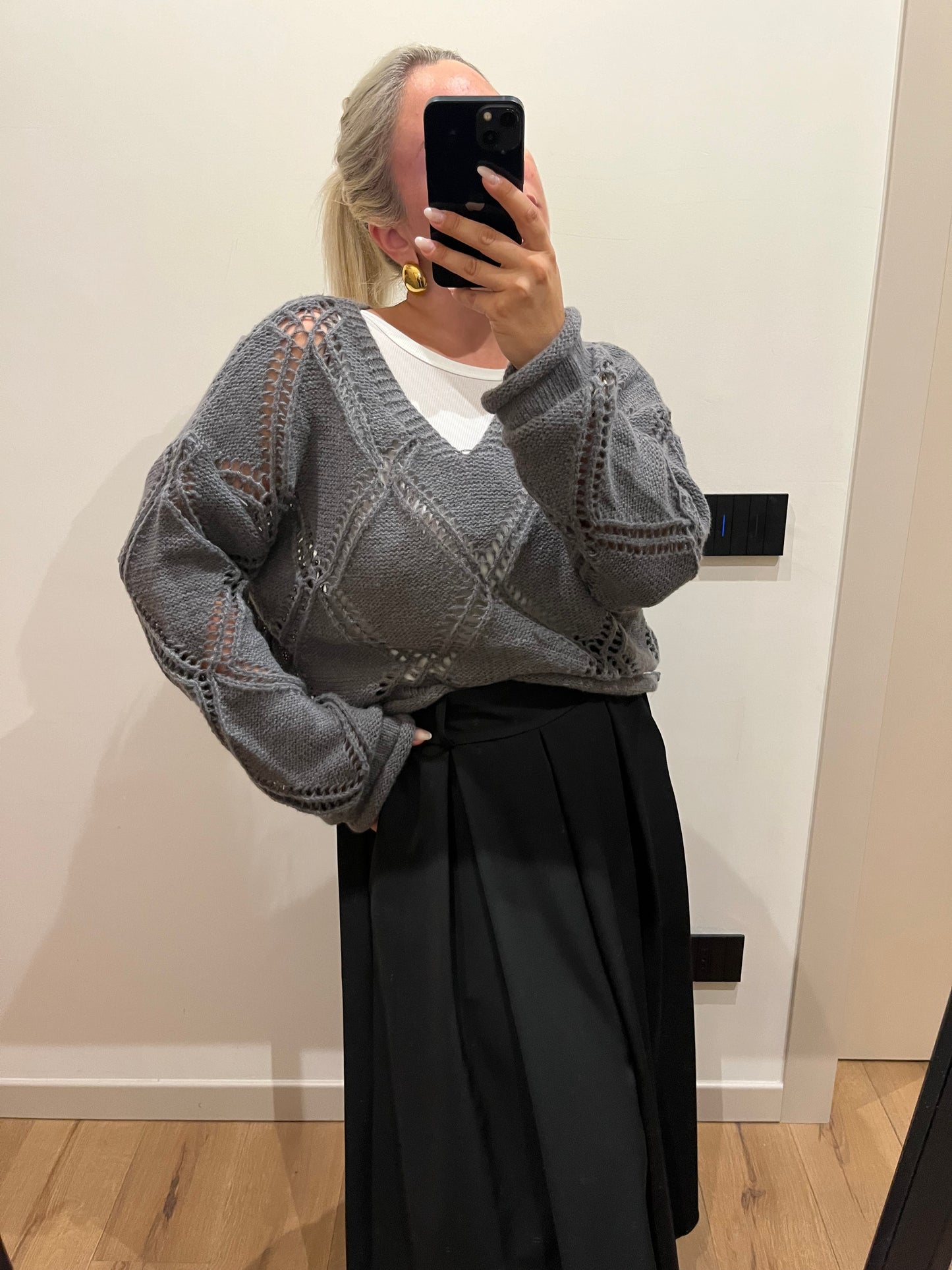 Maglione + Top Grigio