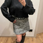 Maglione Strass Nero