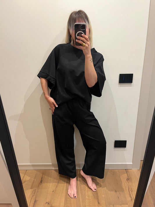 Tuta Cotone Nero