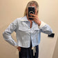Camicia Crop Gessata