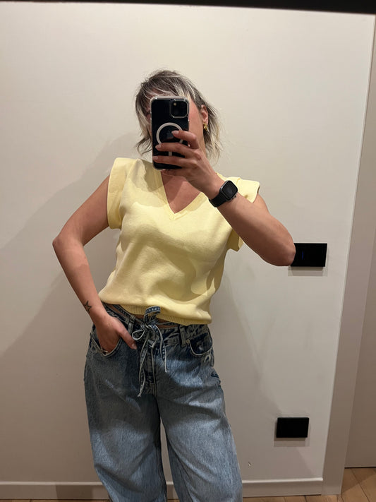 Maglia Spallina Giallo