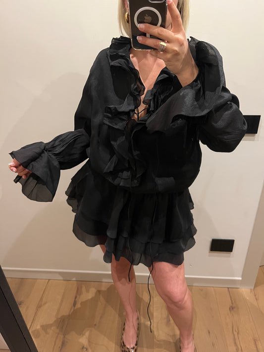 Mini Abito Balza Nero
