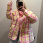 Cappotto Blazer Check