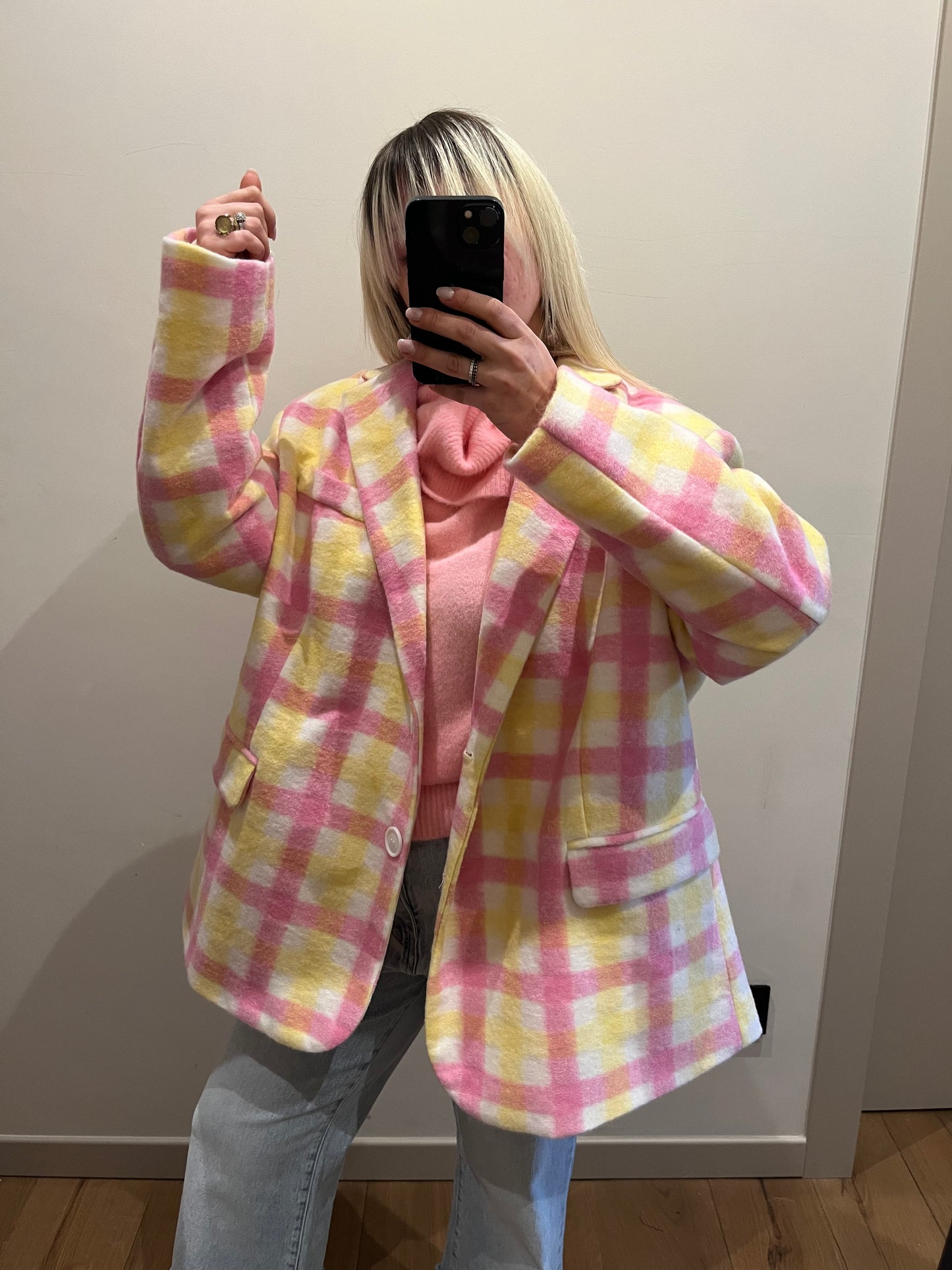 Cappotto Blazer Check