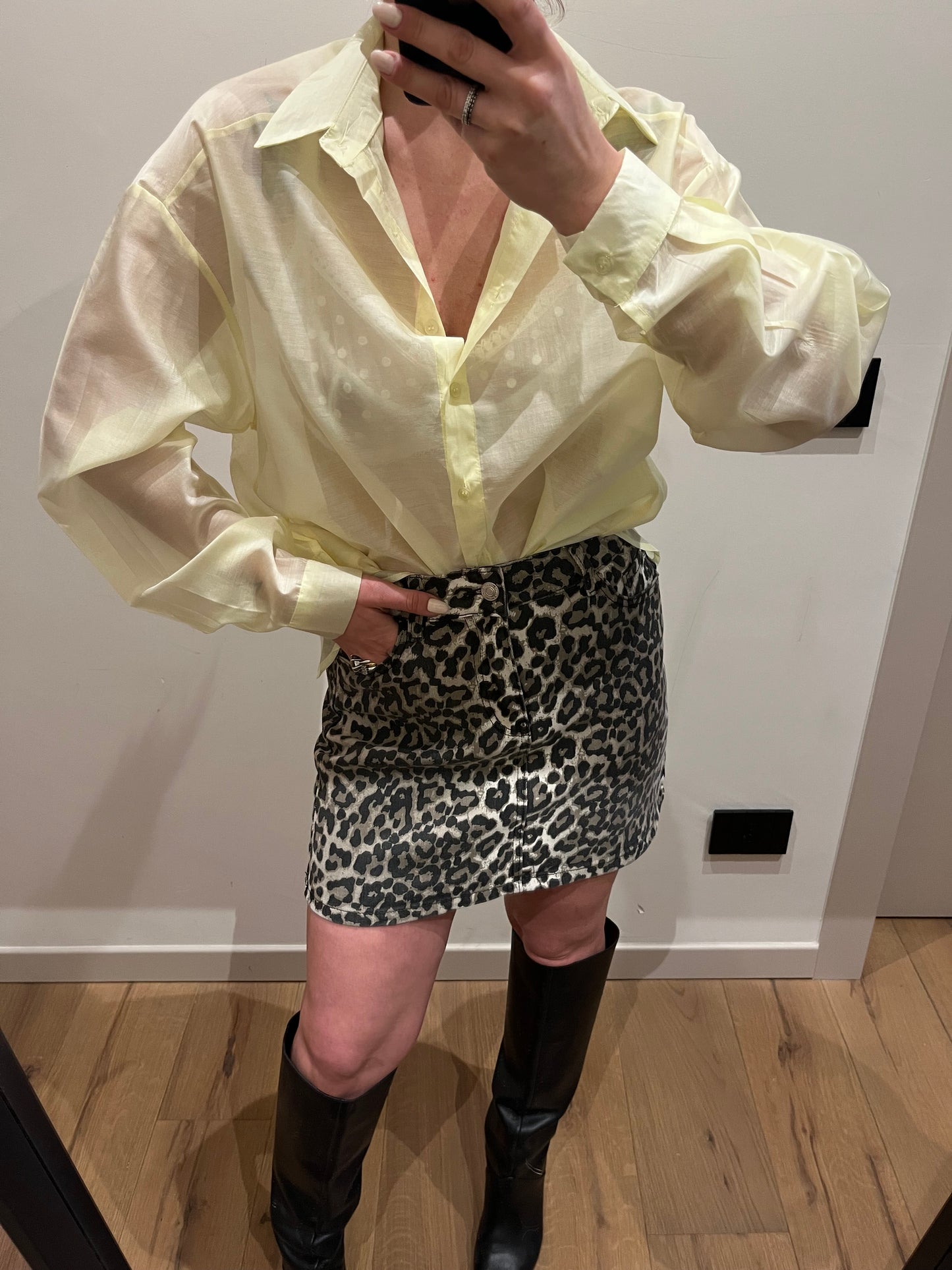 Camicia Velata Giallo